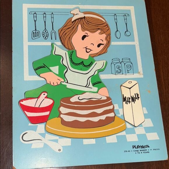 Vintage Playskool Cake Maker Puzzle - Picture 1 of 7